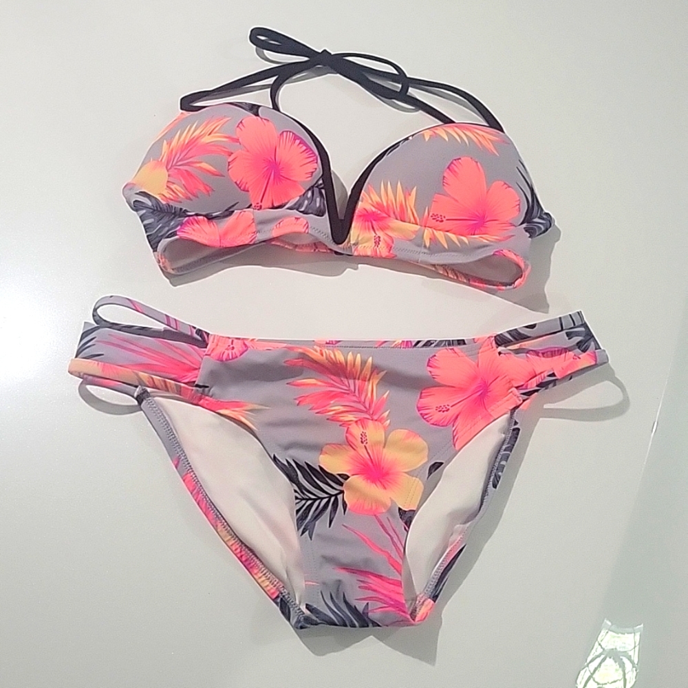 PINK by Victoria's Secret 2 - Piece Bikini Sz L Bottoms Sz M Top